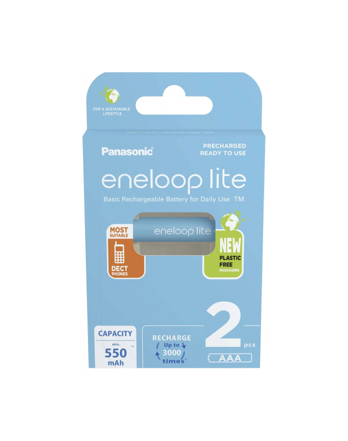 2 x akumulatory Panasonic Eneloop Lite AAA/R03 [550 mAh] główny