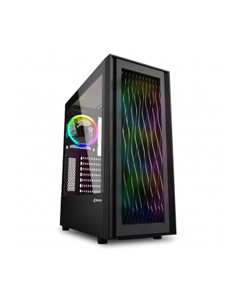 Sharkoon RGB Wave - tower ATX Obudowa komputerowa Czarny (4044951037544)