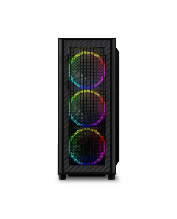 Sharkoon RGB Wave - tower ATX Obudowa komputerowa Czarny (4044951037544)