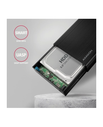 axagon EE35-GTR Obudowa zewnętrzna aluminiowa USB3.2 Gen1 - SATA 6G 3.5' nr 2