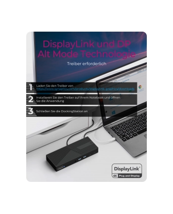 icybox Stacja dokująca IB-DK2246-C 11in1,HDMI,DP,LAN,TYPE-C