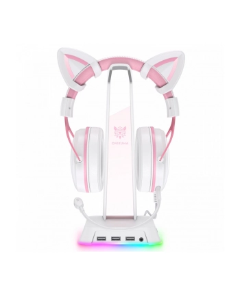 onikuma Stojak na słuchawki z podświetleniem RGB ST2 biały nr 1