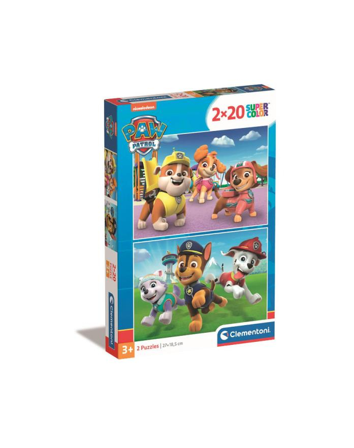 Clementoni Puzzle 2x20el Psi Patrol PAW PATROL 24800 główny