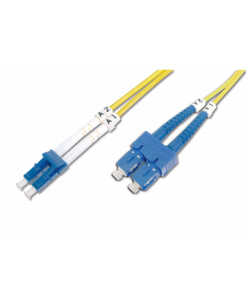 digitus Patchcord światłowodowy FO LC-SC SM 9/125 duplex LSOH 1m