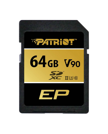 patriot Karta pamięci microSDXC 64GB V90 UHS-II U3 C10 300/260MB/s