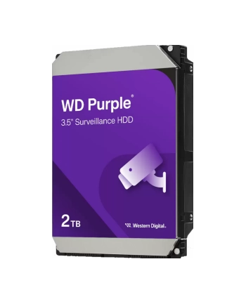 Dysk twardy HDD WD Purple 2TB 3,5''; SATA WD23PURZ nr 1