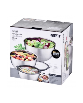 Zestaw 3 mis (16, 20, 24 cm) GEFU MONDI G-89430 nr 2