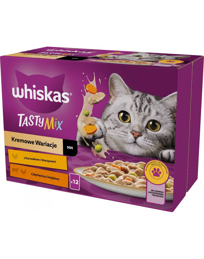 Whiskas Saszetka Sos TM Ind/Jag/Kur 12x85g główny