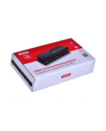 UNITEK STACJA DOKUJĄCA USB 4 12W1, HDMI/DP 8K,4X USB-C, 3XUSB-A, SD, POWERD-ELIVERY 100W