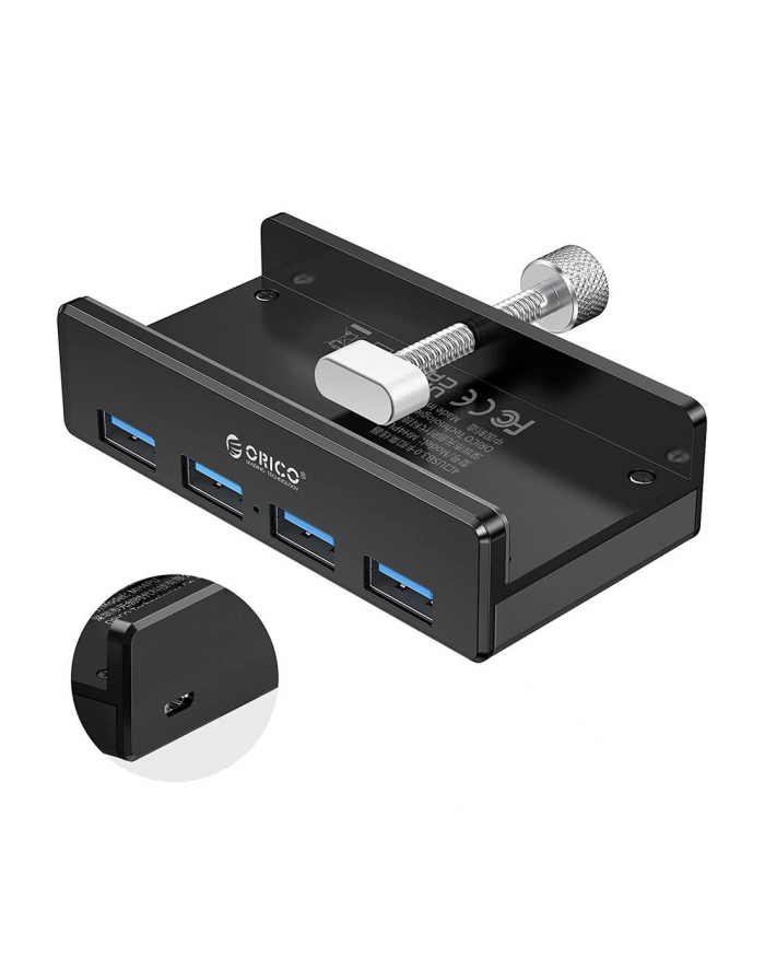 ORICO HUB AKTYWNY BIURKOWY, 4XUSB-A 30, 5GBPS, CZARNY, ALUMINIUM główny