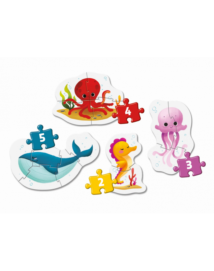 Clementoni Puzzle Moje Pierwsze Puzzle Sea Life Zwierzęta morskie 20835 główny