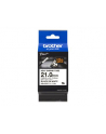 BROTHER HSE251E Black on Kolor: BIAŁY heat shrink tape 21mm - nr 3