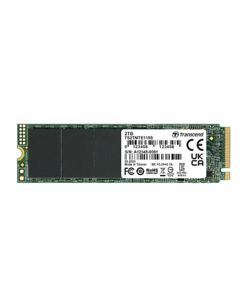 TRANSCEND 250GB SSD internal M.2 2280 PCIe Gen3x4 NVMe TLC DRAM-less