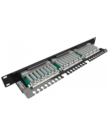 SOLARIX Patch panel 24 x RJ45 CAT5E STP 1U SX24-5E-STP-BK-N