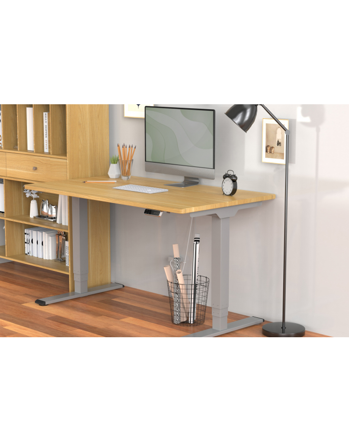 DIGITUS Height Adjustable Standing Desk Frame Dual motor 3-stages grey główny