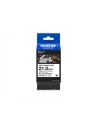 BROTHER HSE251E Black on Kolor: BIAŁY heat shrink tape 21mm - nr 13