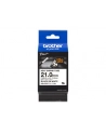 BROTHER HSE251E Black on Kolor: BIAŁY heat shrink tape 21mm - nr 4