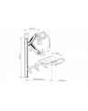 DIGITUS Workstation Monitor Keyboard Mouse Wall Mount 32inch 8kg VESA 75x75/100x100 Kolor: BIAŁY/Kolor: CZARNY - nr 5