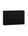 top e shop M6 MALWA KOMODA 120CM 6 SZUFLAD CZARNY - nr 2