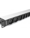DIGITUS Listwa zasilająca aluminiowa 10 gniazd przewód zasilający 2m wtyczka IEC C20 8x C13 2x C19 16A 230VAC 50/60Hz - nr 5