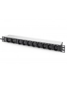 DIGITUS Listwa zasilająca aluminiowa 10 gniazd przewód zasilający 2m wtyczka IEC C20 8x C13 2x C19 16A 230VAC 50/60Hz - nr 7