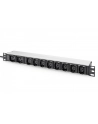 DIGITUS Listwa zasilająca aluminiowa 10 gniazd przewód zasilający 2m wtyczka IEC C20 8x C13 2x C19 16A 230VAC 50/60Hz - nr 8