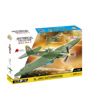 COBI 5744 Historical Collection WWII IL-2M3 Shturmovik 625 klocków