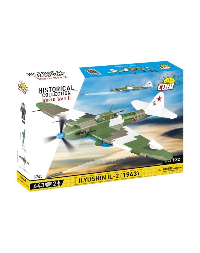 COBI 5745 Historical Collection WWII Ilyushin IL-2 1943 643 klocki główny