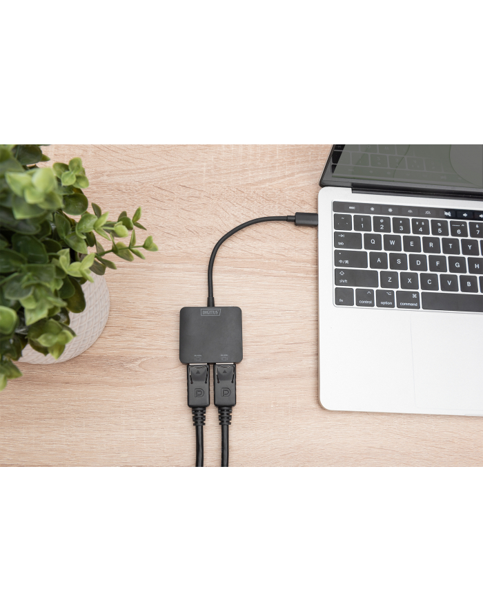 DIGITUS USB-C - 2x DP MST Video Splitter DP 1.4 4K/60Hz główny