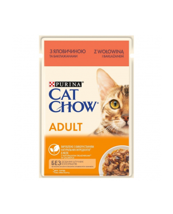 purina nestle CAT CHOW ADULT GiJ Wołowina'amp;Bakłażan galaretka 85g