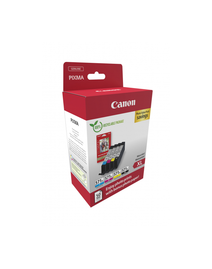 CANON CLI-571XL Ink Cartridge C/M/Y/BK + PHOTO PACK główny