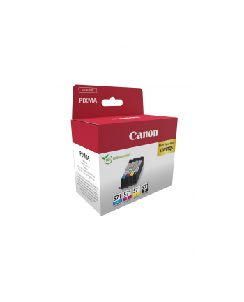 CANON CLI-571 Ink Cartridge C/M/Y/BK MULTI BL w/o SEC