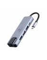 GEMBIRD MULTI ADAPTER USB TYP-C 5W1 (HUB + HDMI + PD + CZYTNIK KART + LAN) SREBRNY - nr 4