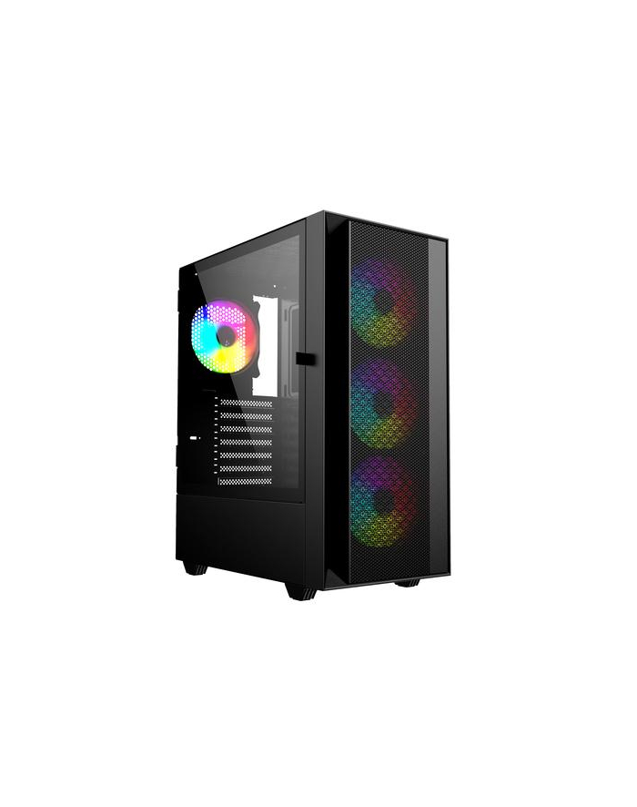 GEMBIRD OBUDOWA FORNAX 4000 MIDI-TOWER (2X USB 30, 1X USB 20, HD AUDIO, SZKLANY PANEL BOCZNY, PODŚWIETLENIE ARGB) CZARNA główny