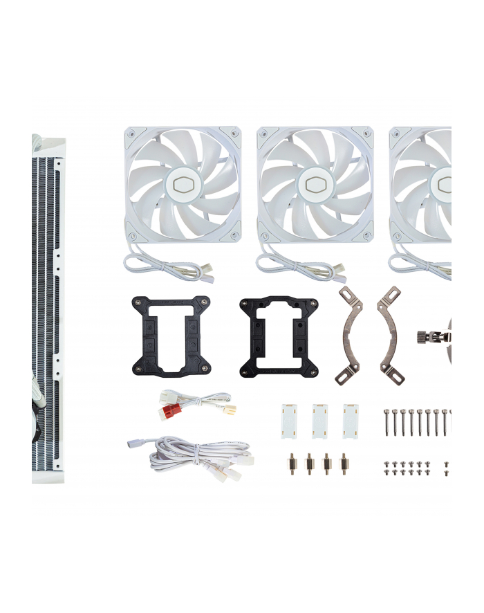 COOLER MASTER Chłodzenie wodne CPU Masterliquid 360L Core ARGB Białe główny