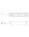 DIGITUS Listwa zasilająca aluminiowa 1U PDU 254 mm 10inch rack mount 4x CEE 7/5 16A 4000W 250VAC 50/60Hz - nr 1