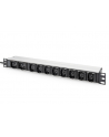 DIGITUS Listwa zasilająca aluminiowa 10 gniazd przewód zasilający 2m wtyczka IEC C20 8x C13 2x C19 16A 230VAC 50/60Hz - nr 3