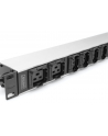 DIGITUS Listwa zasilająca aluminiowa 10 gniazd przewód zasilający 2m wtyczka IEC C20 8x C13 2x C19 16A 230VAC 50/60Hz - nr 7