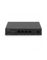 DIGITUS 4+1 Port Ethernet Unmanaged PoE Switch 4 Port PoE MDI/MDIX IEEE802af,at - nr 22