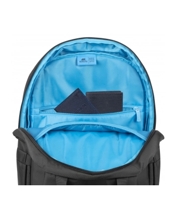 RIVACASE PLECAK NA LAPTOP 15,6-16 ALPENDORF ECO, CZARNY, MATERIAŁ WODOODPORNY, EKO RPET, KIESZENIE NA SMARTFON, DOKUM,AKCES nr 2