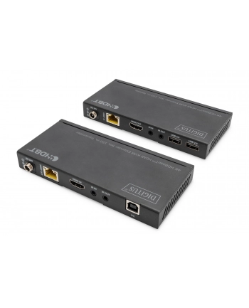 DIGITUS HDBaseT KVM Extender Set 150m 4K/60Hz USB 2.0 PoC IR Kolor: CZARNY nr 2