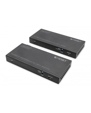 DIGITUS HDBaseT KVM Extender Set 150m 4K/60Hz USB 2.0 PoC IR Kolor: CZARNY nr 1