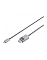 DIGITUS 8K 30Hz. USB Type C to DP adapter cable HBR3 Alu Housing Black 3m - nr 14