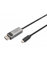 DIGITUS 8K 30Hz. USB Type C to DP adapter cable HBR3 Alu Housing Black 3m - nr 1