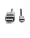 DIGITUS 8K 30Hz. USB Type C to DP adapter cable HBR3 Alu Housing Black 3m - nr 27