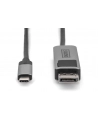 DIGITUS 8K 30Hz. USB Type C to DP adapter cable HBR3 Alu Housing Black 3m - nr 2