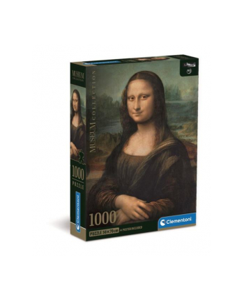Clementoni Puzzle 1000el Compact Museum Leonardo da Vinci: Gioconda. Mona Lisa 39708