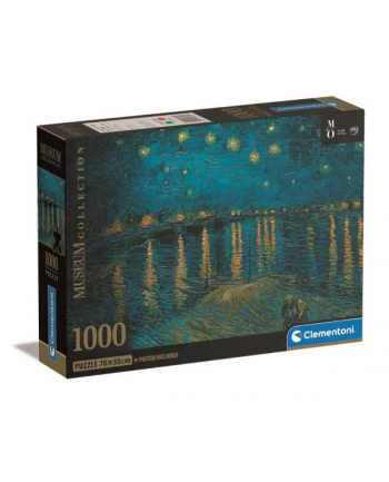 Clementoni Puzzle 1000el Compact Museum Orsay Van Gogh: Gwiaździsta noc nad Rodanem 39789