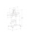 techly Stojak Mobilny do Tablic interaktywnych 52-110cali, 120kg, płynna regulacja - nr 5
