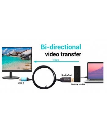 i-tec Adapter USB-C DisplayPort Bi-Directional 8K/30Hz 150cm